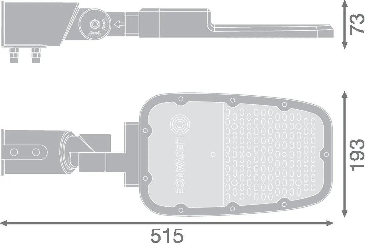 LEDVANCE LED Mastarmatuur 65W 3000K 8450lm - Grijs IP66 - afbeelding 6 van 6