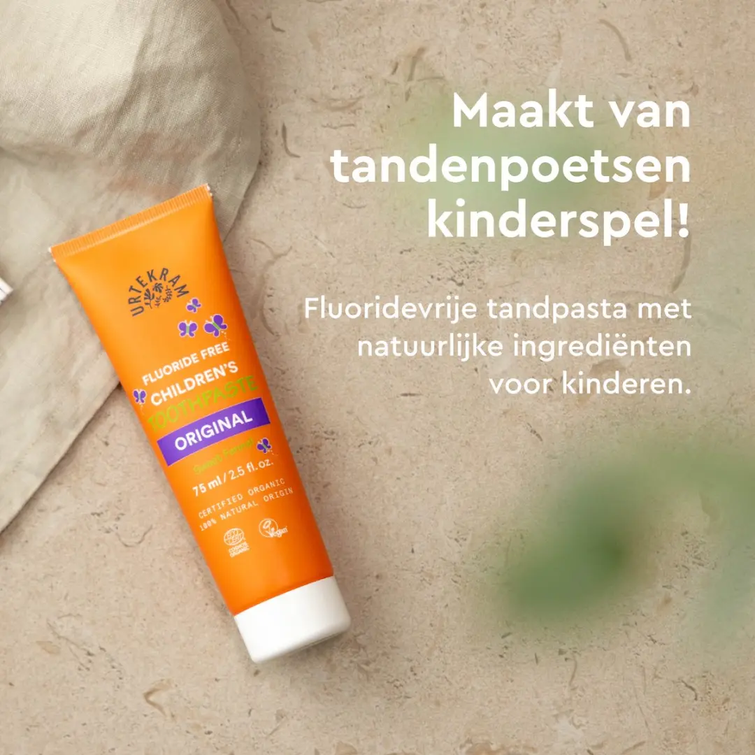 Urtekram Kinder Tandpasta Fluoridevrij 75ml