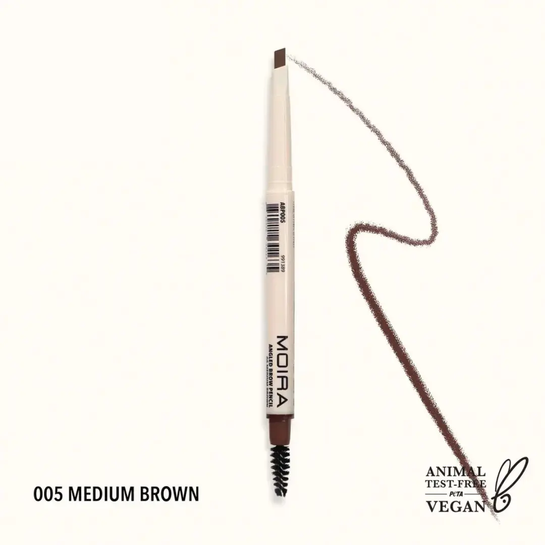Moira Angled Brow Pencil 005 Medium Brown - 5g