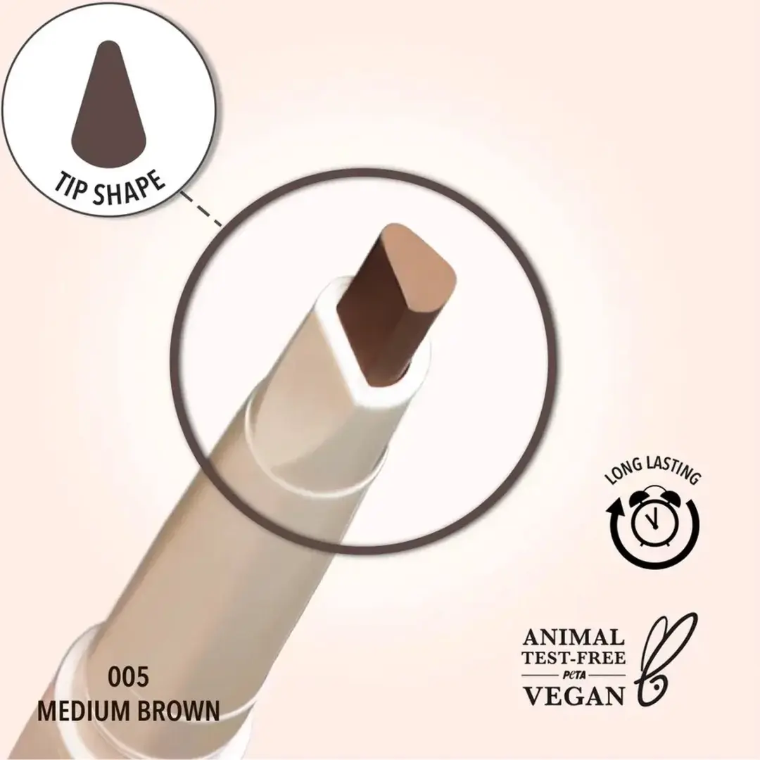 Moira Angled Brow Pencil 005 Medium Brown - 5g