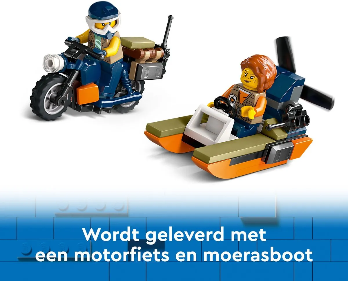 LEGO City Jungleonderzoekers Helikopter Basis 60437 - 881 Stukken