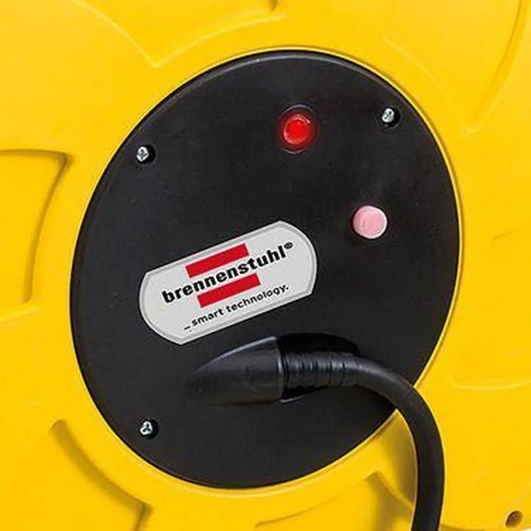 Brennenstuhl Automatische Kabelhaspel Geel 16+2m - 3500W