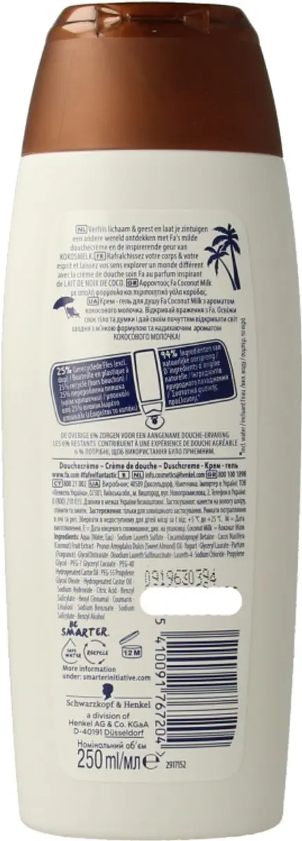 Fa Douchegel Coconut Milk 250ml