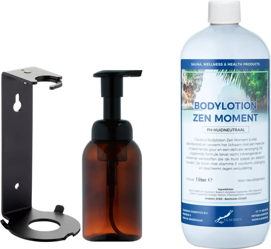 Splashbox Cosmetics Zeepdispenser 300ml + Zen Moment Bodylotion 1L