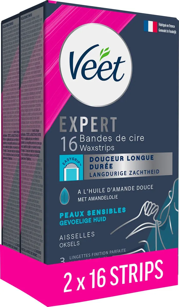 Veet Expert Koude Wasstrips Oksels - 32 Stuks