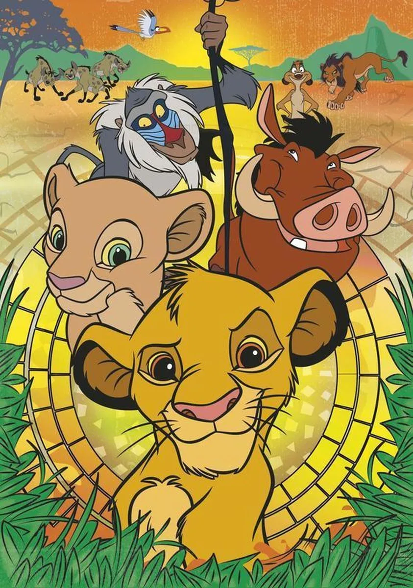 Clementoni The Lion King Legpuzzel & Bouwpakket 104 Stuks - Multicolor - afbeelding 4 van 6