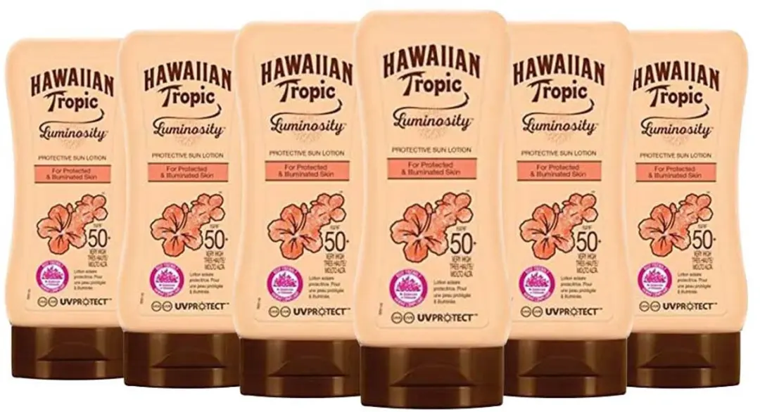 Hawaiian Tropic Luminosity Zonnebrand Lotion SPF50+ - 1080ml (6x180ml)