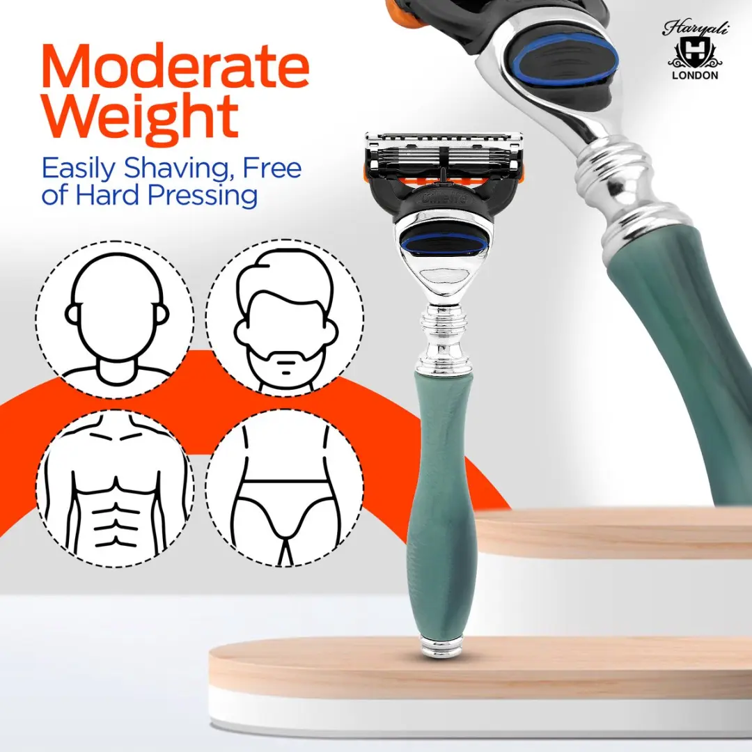 Haryali London Fusion 5 Scheermes - 5-kantig - Groen