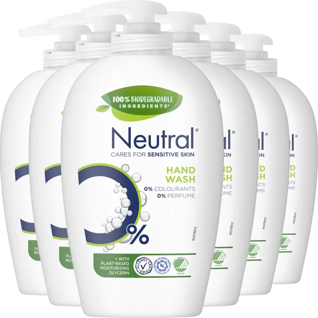 Neutral 0% Vloeibare Handzeep Parfumvrij - 6x250ml