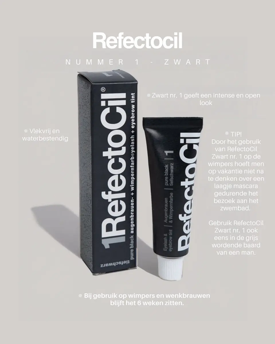 Refectocil Wimper & Wenkbrauwverf Nr.1 Zwart - 115ml