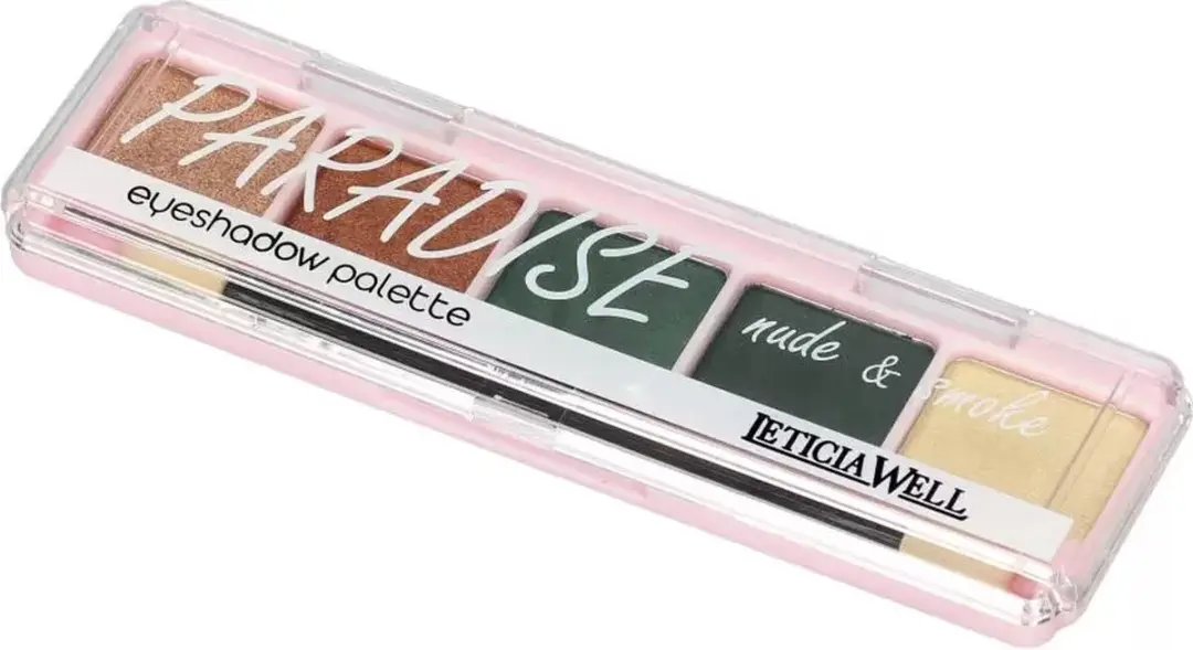 Leticia Well Paradise Nude & Smoke Oogschaduw Palette - 5 Kleuren