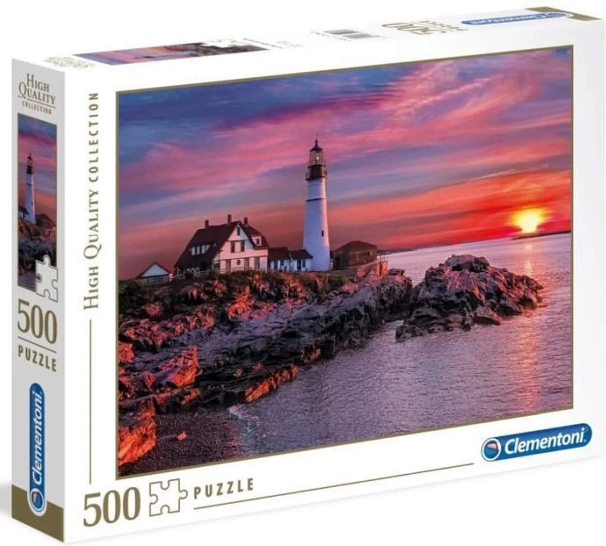 Clementoni Portland Puzzel 500 Stuks - Multikleur - afbeelding 2 van 4