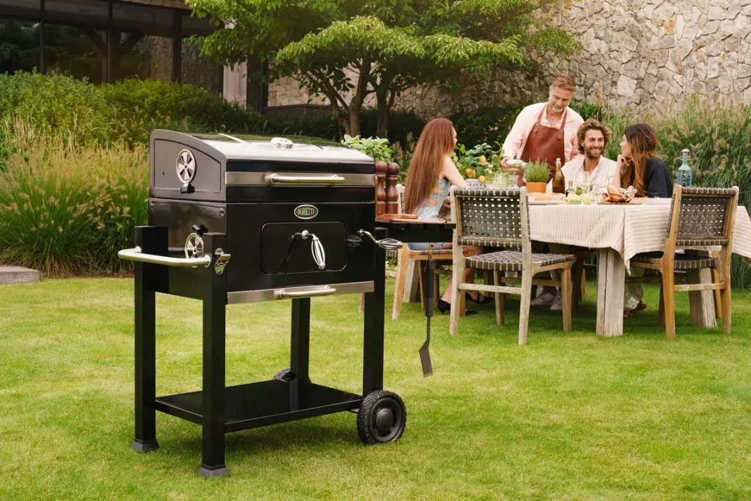 Boretti Carbone 2.0 Houtskoolbarbecue 57x42cm - Gietijzeren rooster - Zwart