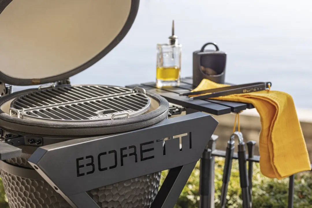 Boretti BBQ Bakplaat Ceramica Medium Gietijzer - Dubbelzijdig Zwart