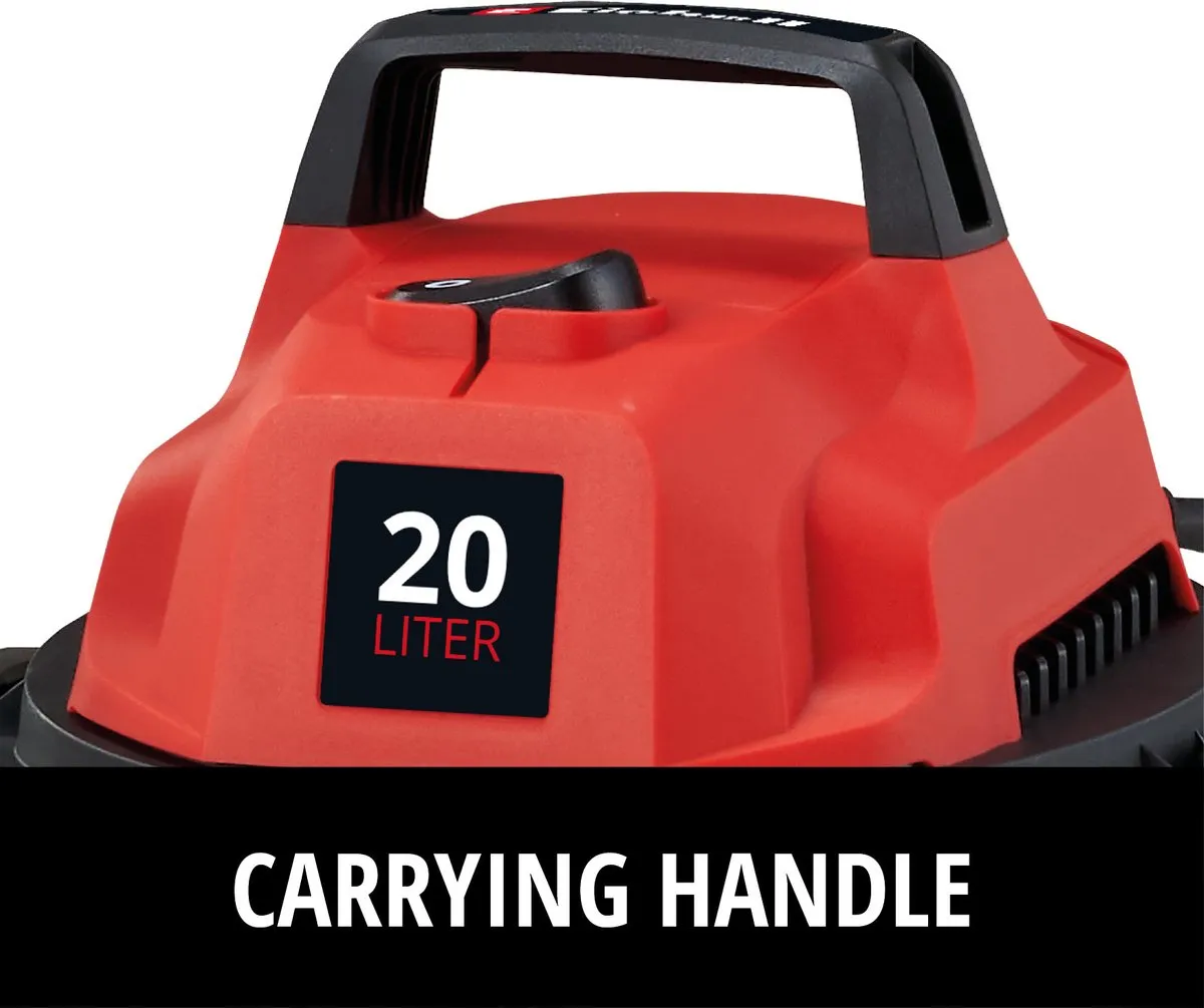 Einhell TC-VC 2045 S Nat-/Droogzuiger 900W - 20L - 180 Airwatts