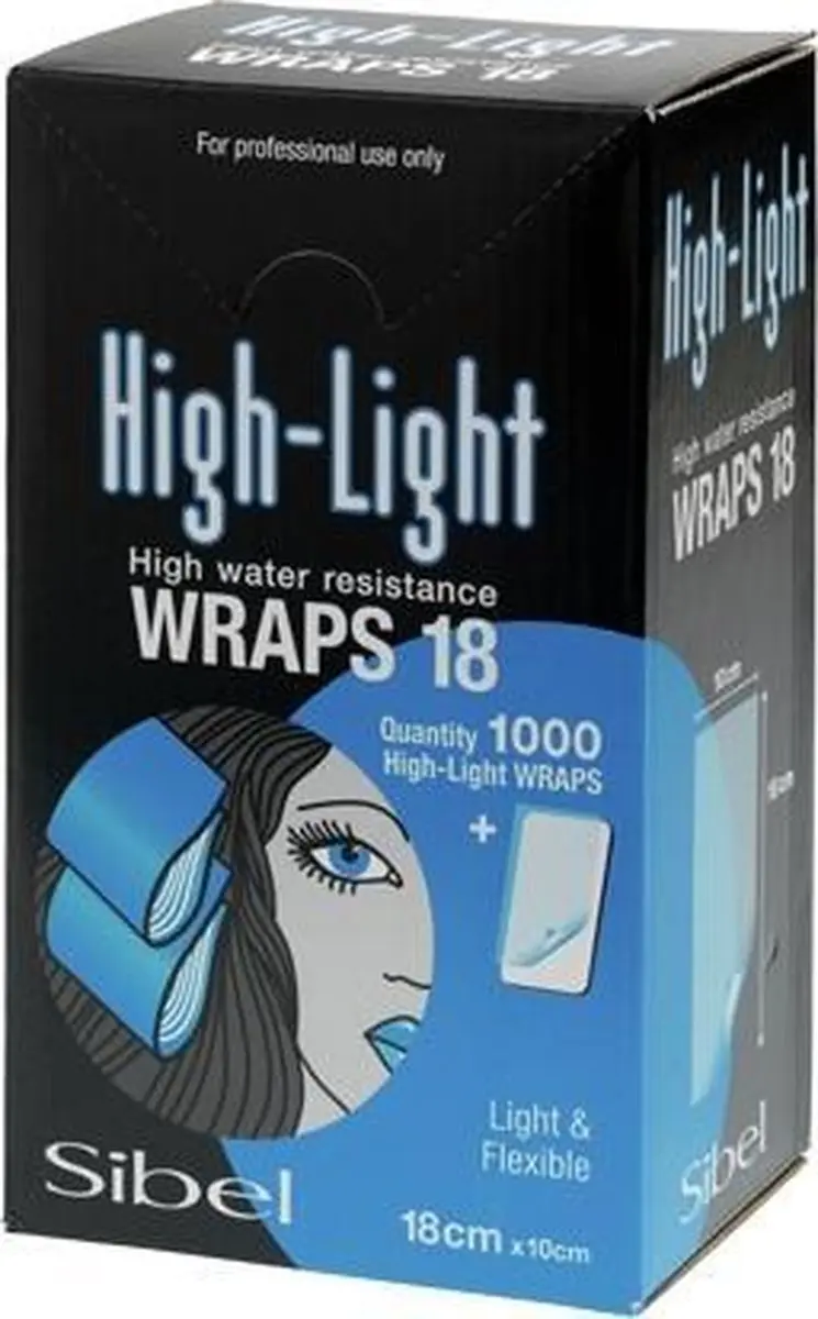Sibel High-Light Wraps 10x18cm - 1000 Stuks