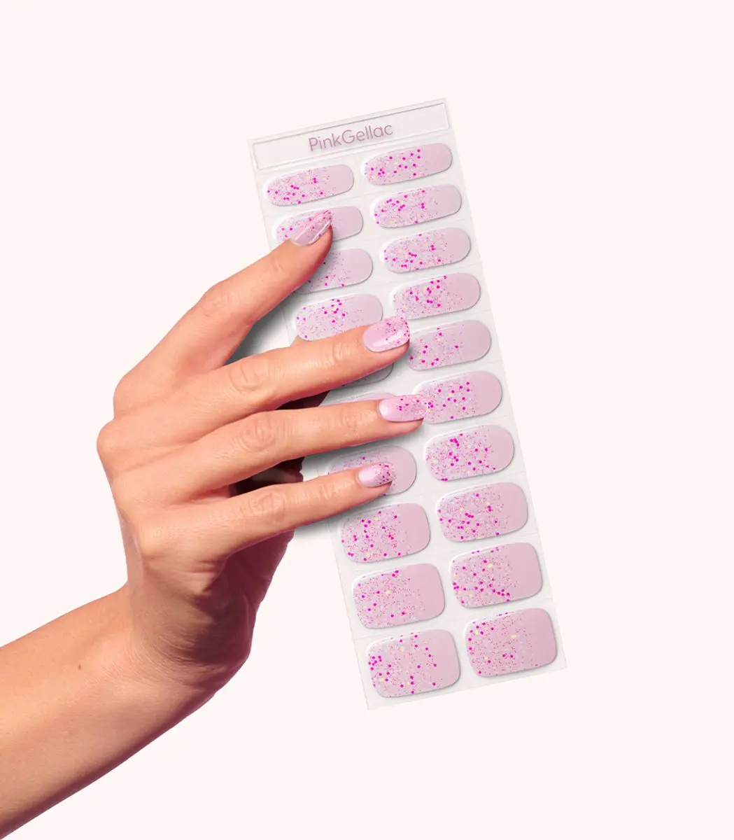 Pink Gellac UV Nagelstickers Blissful Bouquet 0051