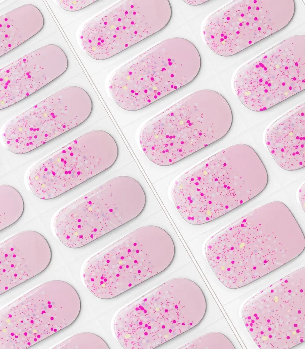 Pink Gellac UV Nagelstickers Blissful Bouquet 0051 - 20 Stuks