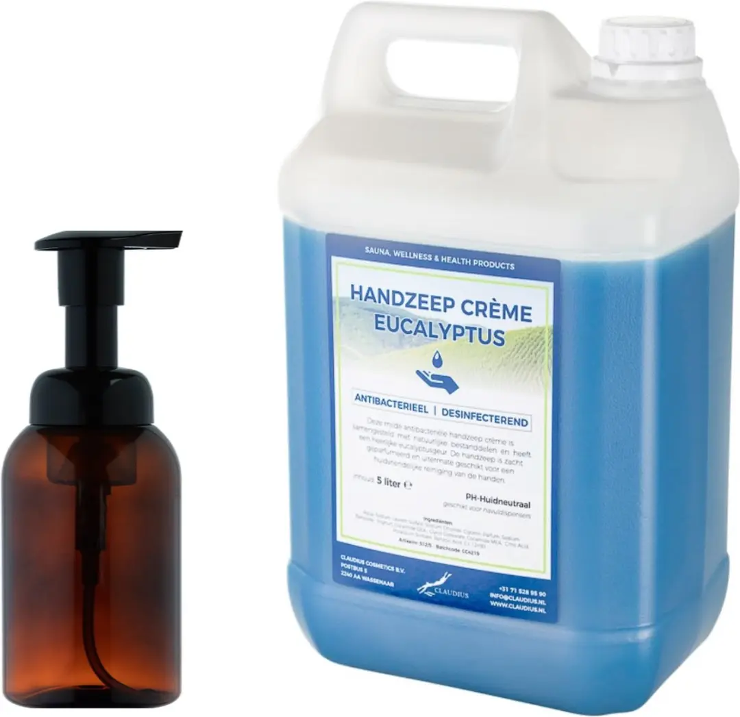 Splashbox Cosmetics Zeepdispenser 300ml + 5L Handzeep Eucalyptus