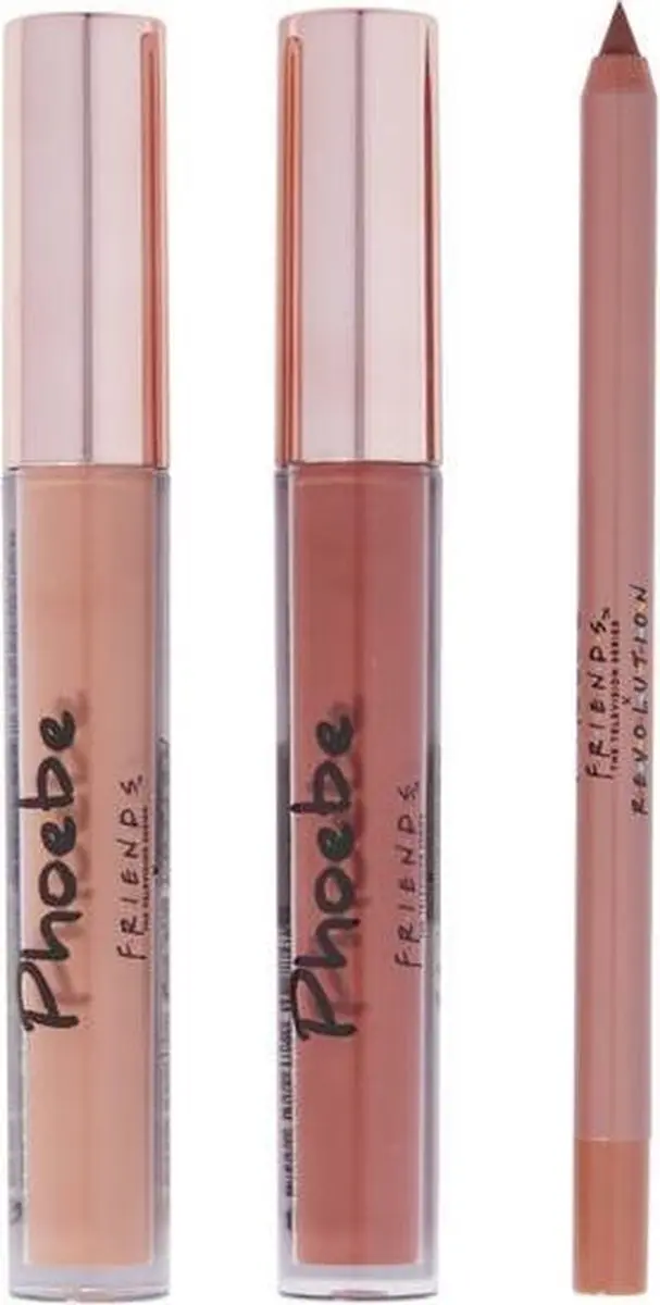 Makeup Revolution X Friends Phoebe Lip Set - 3 Stuks