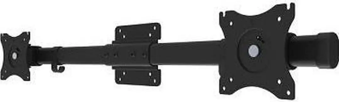 Neomounts FPMA-CB100BLACK Dual Crossbar Monitoradapter 10-27" - 2x 0-10kg - Zwart