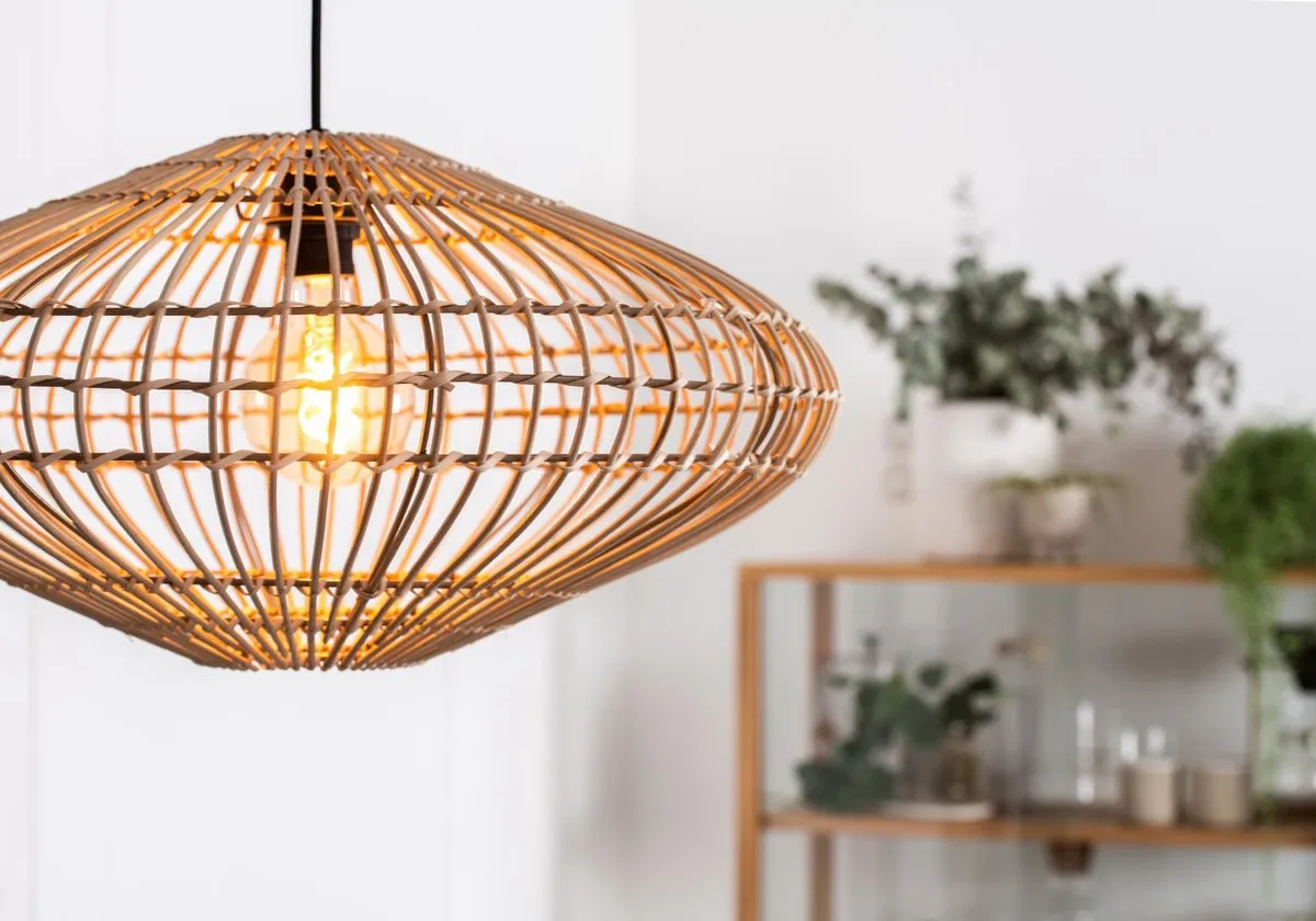 Lucide Magali Hanglamp Ø56cm - Naturel - afbeelding 6 van 6