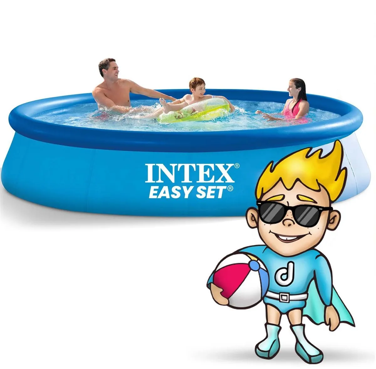 Intex 28130 Tuinuitbreidingszwembad 366x76cm - afbeelding 3 van 5