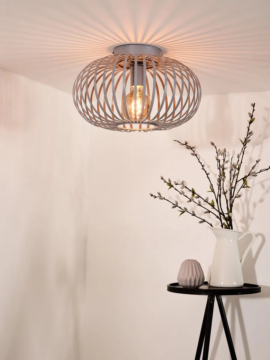 Lucide Manuela Plafondlamp Ø39,5cm - Grijs