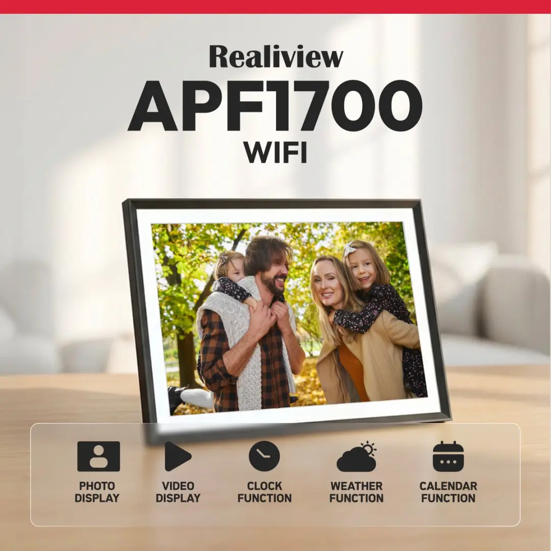 AgfaPhoto Frameo APF1700WIFI Digitale Fotolijst 17" - Zwart