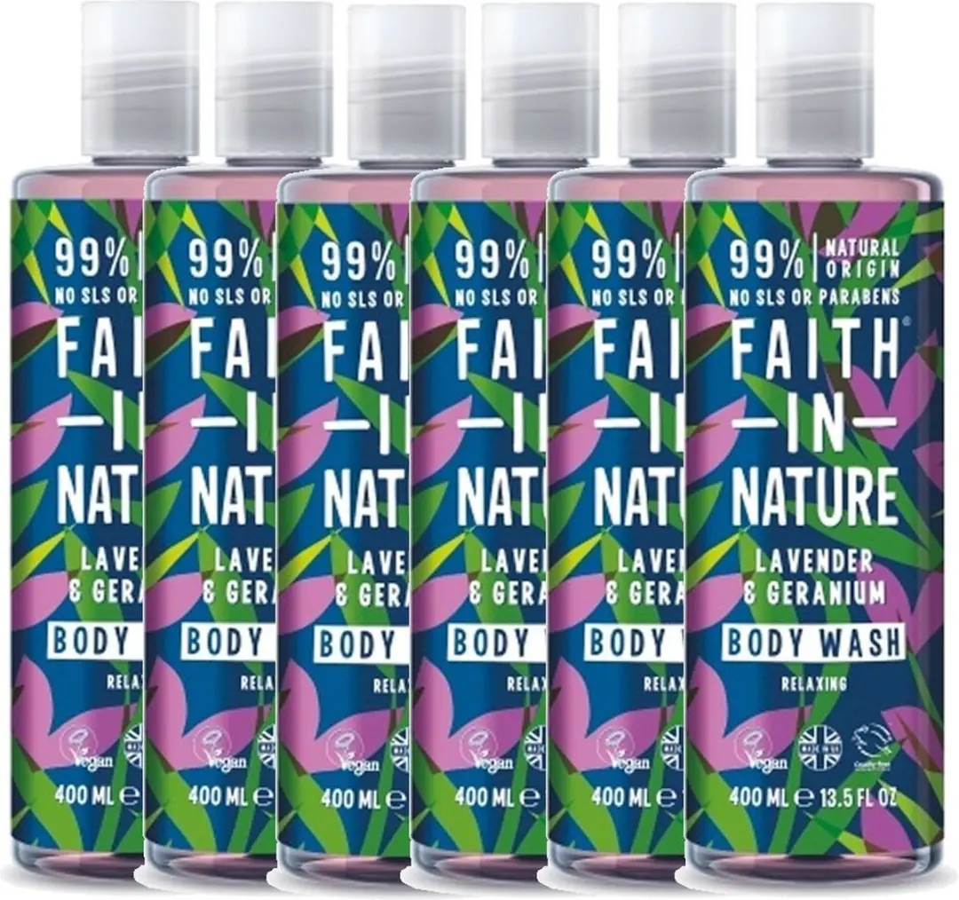 Faith In Nature Body Wash Lavendel & Geranium 2400ml