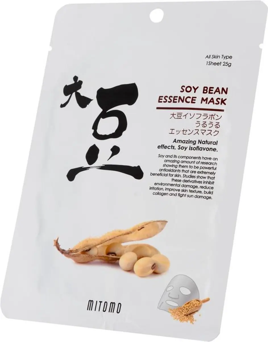Mitomo Soy Bean Gezichtsmasker - 6 Stuks