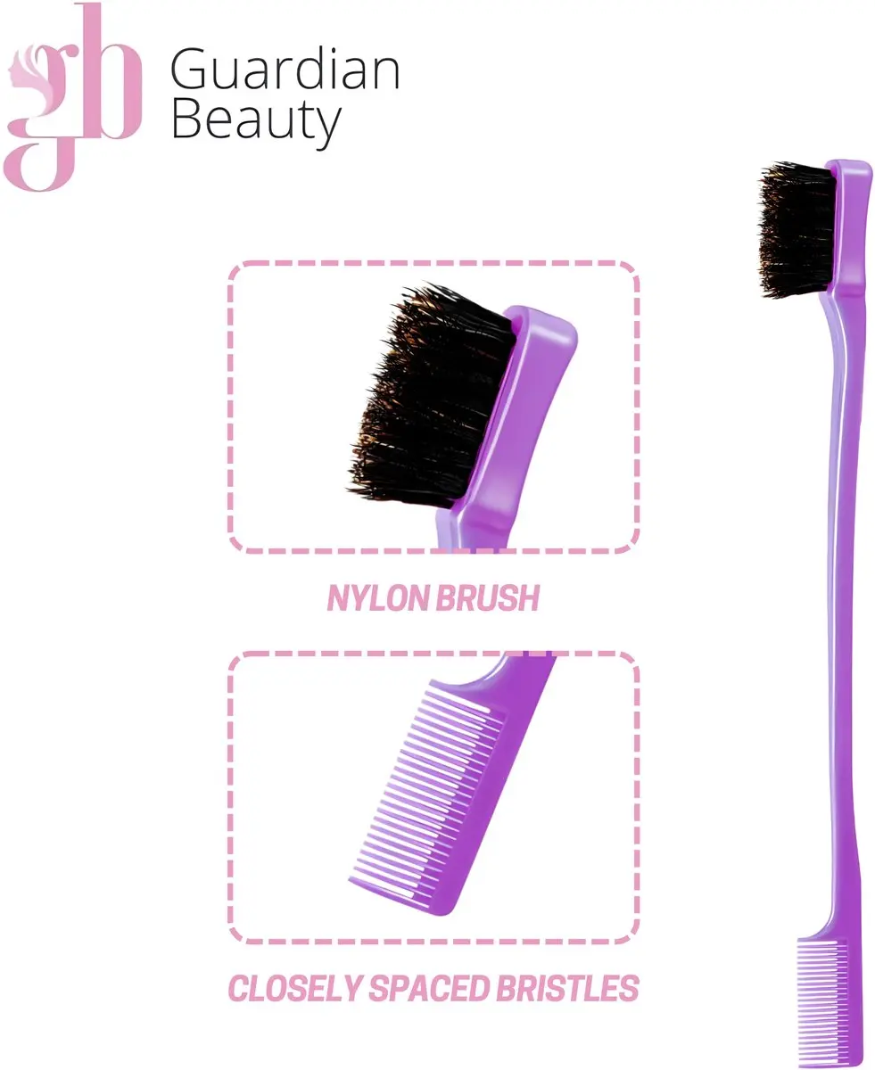 Guardian Beauty Edge Control Borstel & Waxstick - 2 Stuks - Violet