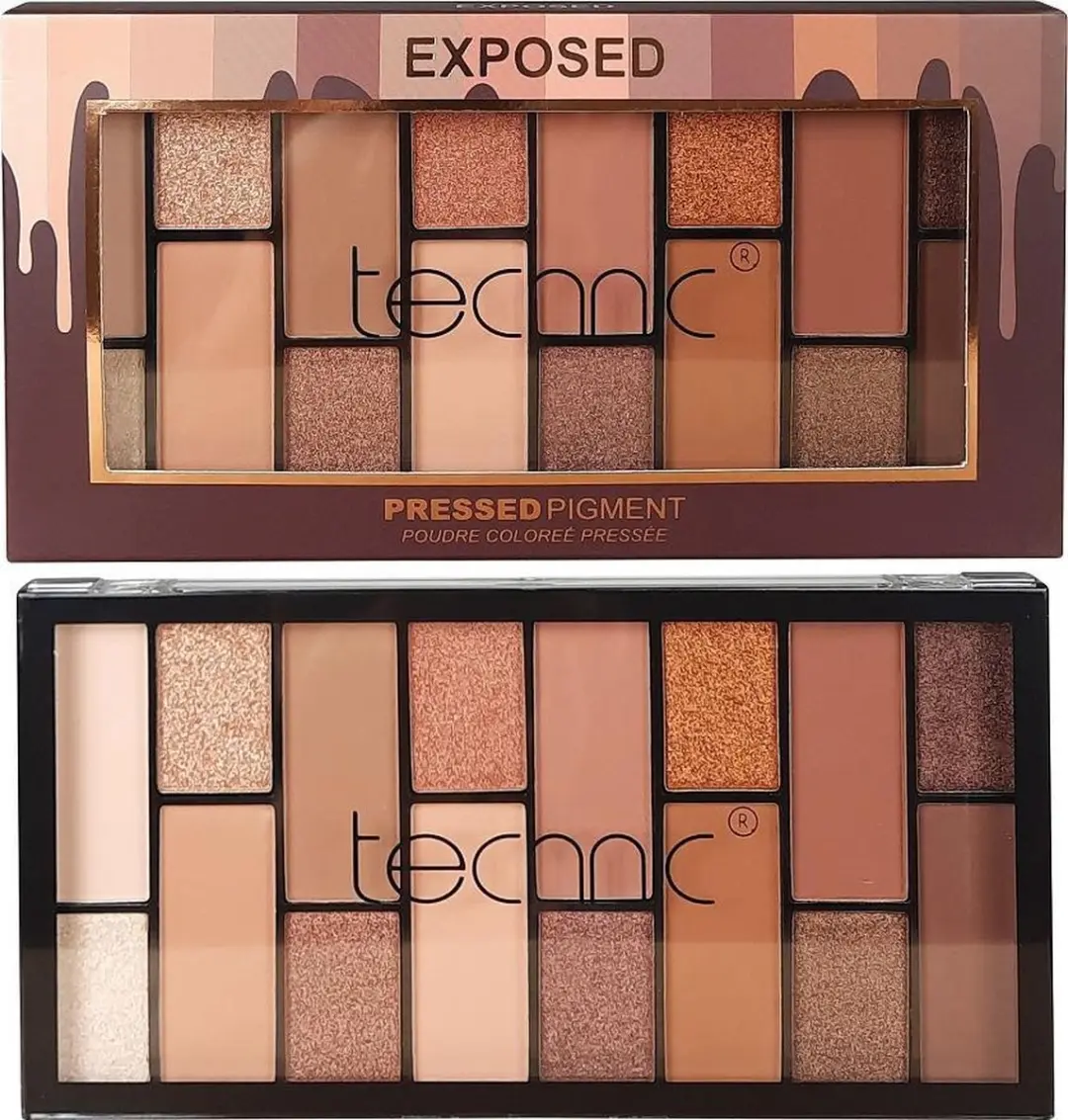 Technic Pressed Pigment Oogschaduw Palette Exposed - 16 Kleuren