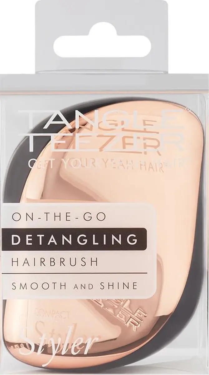 Tangle Teezer Compact - Rose Gold/Black