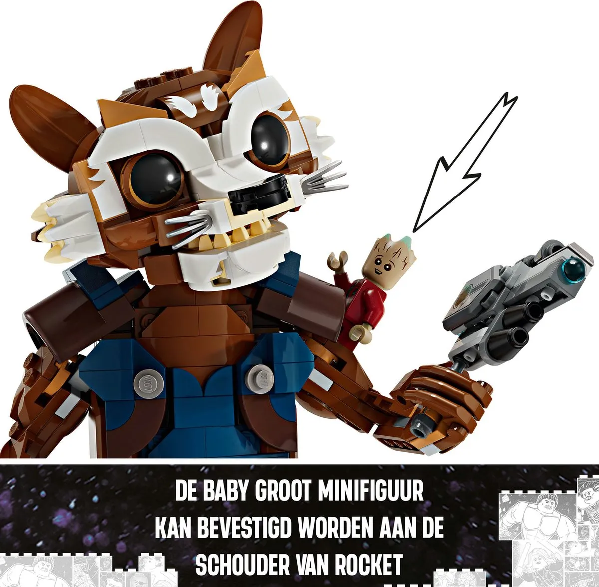 LEGO Marvel Rocket en Baby Groot 76282 - 566 Stukken - afbeelding 6 van 6