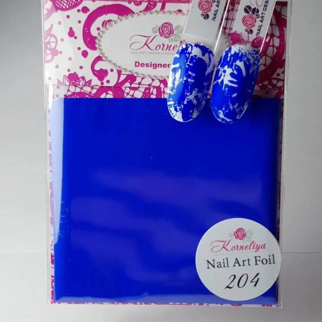Korneliya Nailart Folie Mat Craquelé Blauwlila 204