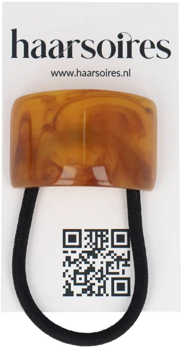 Haarsoires Cuff Haarelastiek 4cm - Zwart