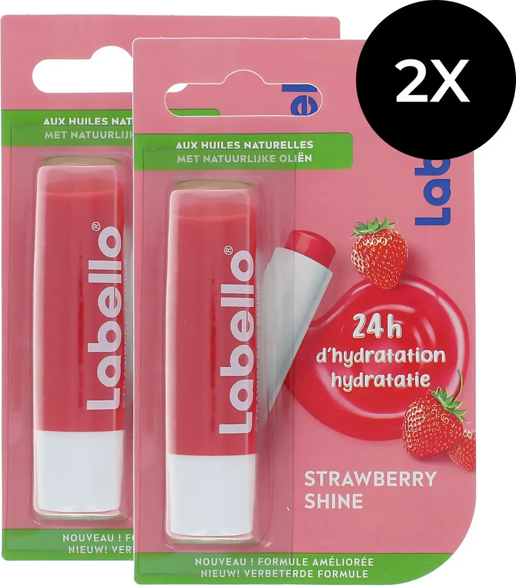 Labello Duopack Lippenbalsem Strawberry Shine