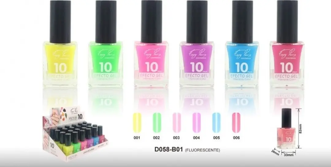 Easy Paris Cosmetics Fluoriserende Nagellak 004 - Transparant Paars - 15ml