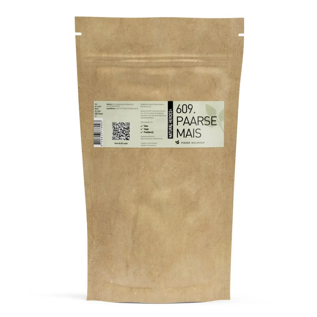 Natural Heroes Paarse Maïs Poeder Biologisch 500g