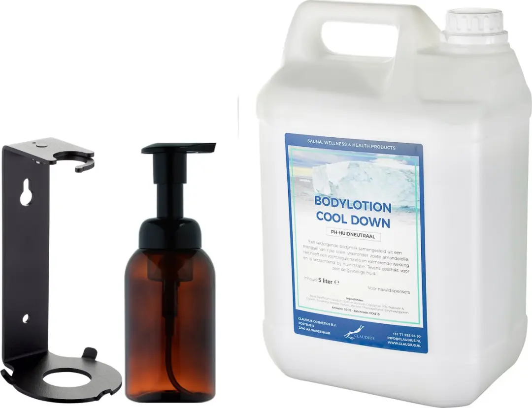 Splashbox Cosmetics Zeepdispenser 300ml + Bodylotion 5.3L Cool Down