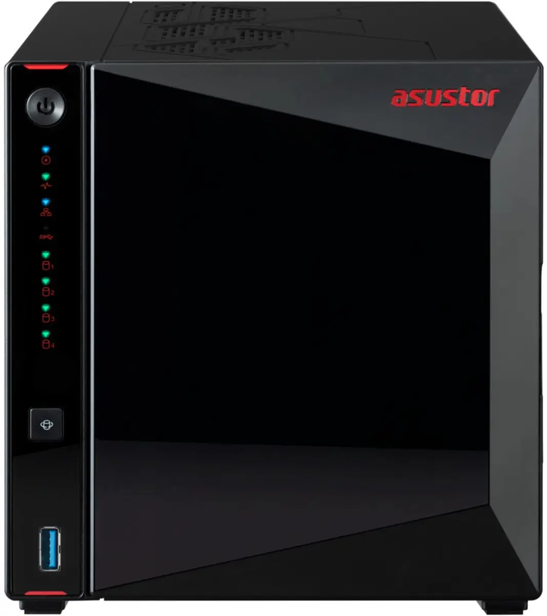 Asustor AS5404T NAS - 4GB DDR4 - Zwart