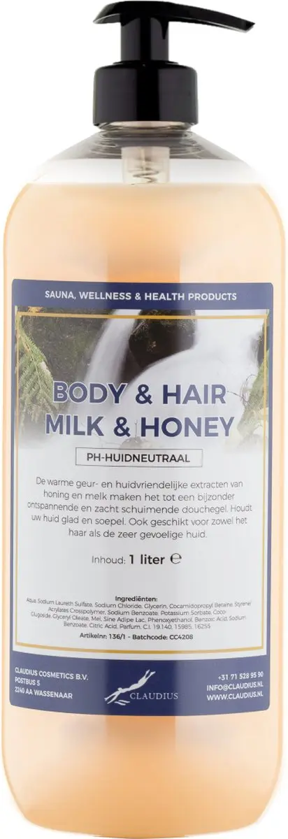 Splashbox Cosmetics Body & Hair Milk & Honey 1L