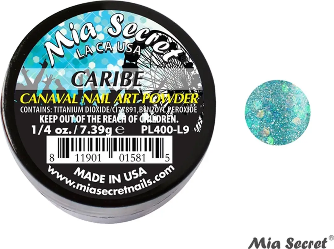 Mia Secret Acrylpoeder Caribe Blauw 7.5ml