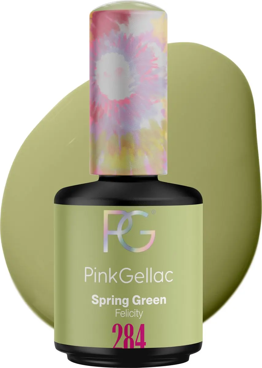 Pink Gellac Gellak 284 Spring Green 15ml