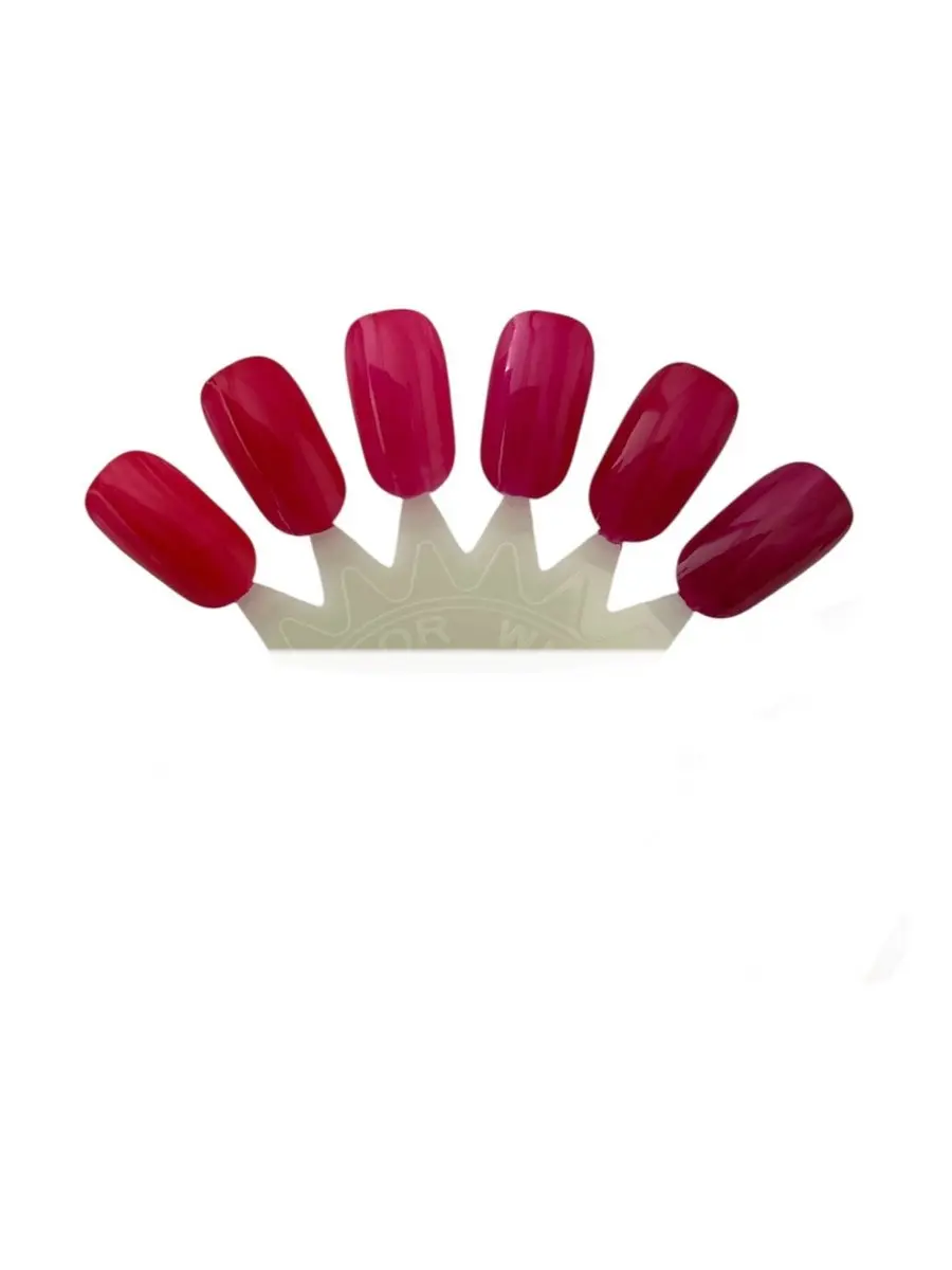 Leticia Well Nagellakset 6x10ml - Gel Effect - Rood/Rozetinten