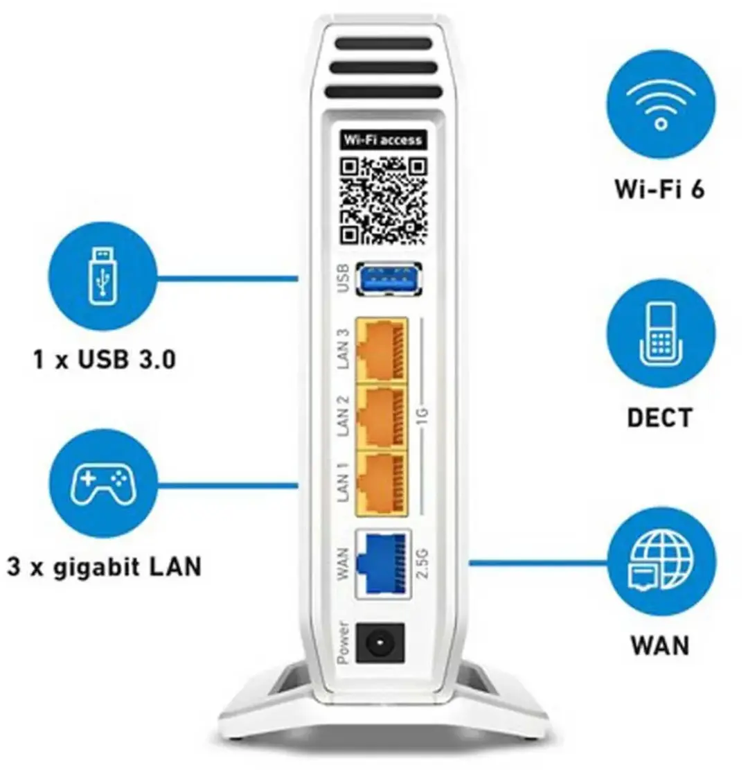 FRITZ!Box 4060 Router - Mesh Master Tri-Band WiFi 6