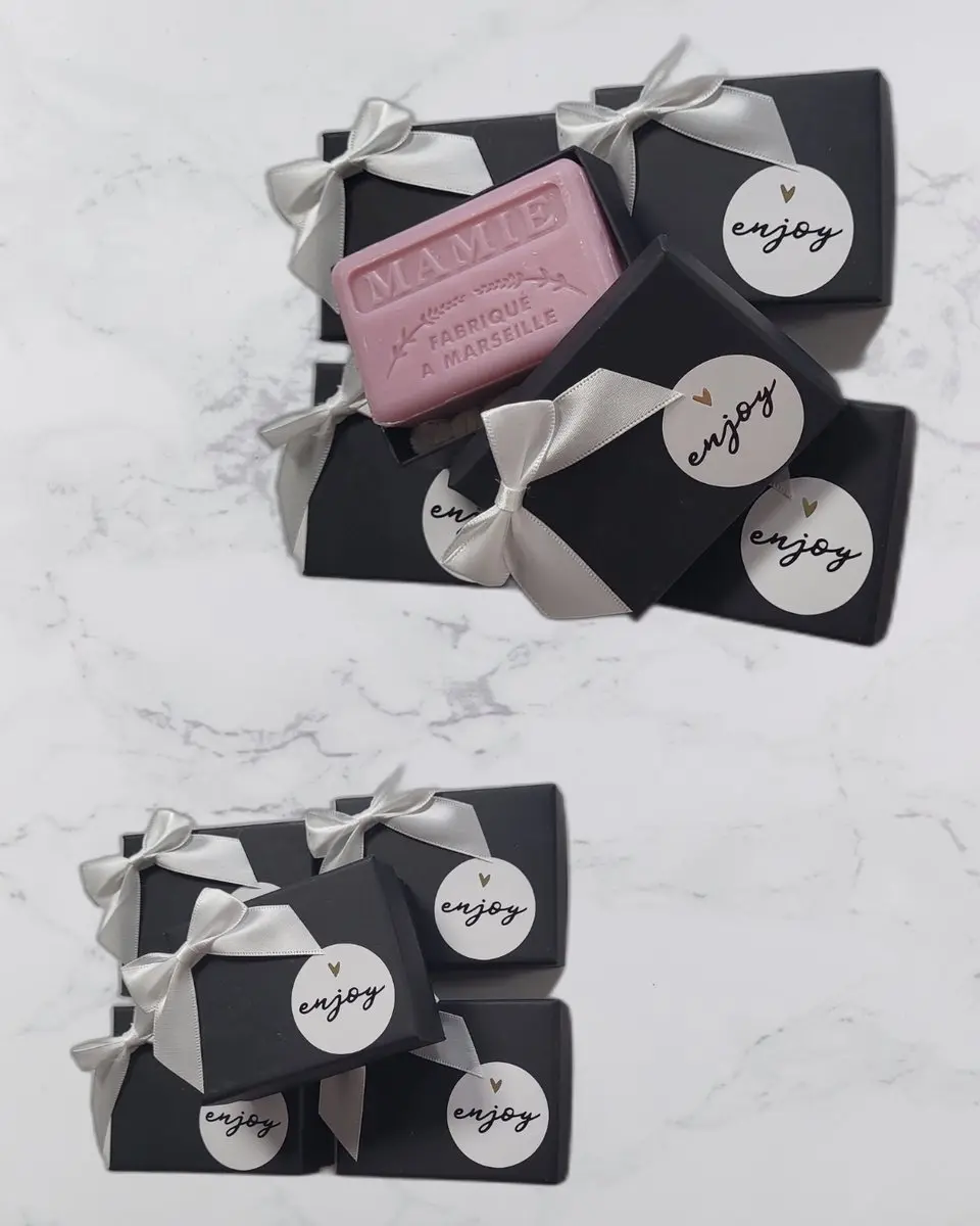 Savon de Marseille Mamie Zeepset 125g - met bamboe zeepzakje