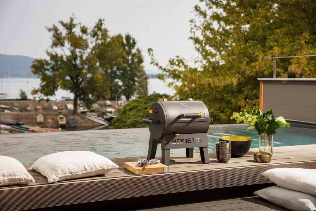 Boretti Terzo Houtskool Barbecue 30x40cm - 5 Burgers - Zwart