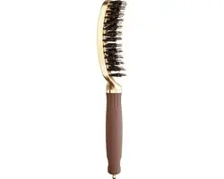 Olivia Garden Expert Care Flex Borstel - Boar & Nylon Gold/Brown
